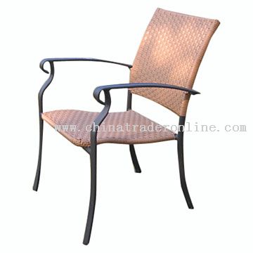 Aluminum-Rattan Chair