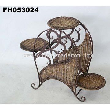 Rattan Plant Stand from China