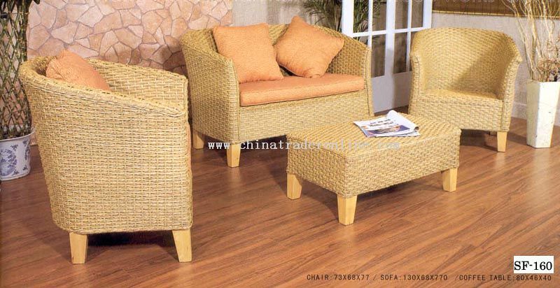 Wood And Sea Grass Furniture from China