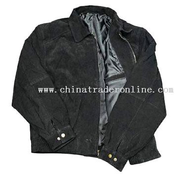 Mens Suede Leather Jacket from China