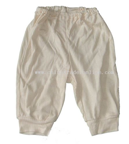 Khaki Check Pants from China