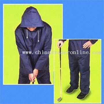 Popular PVC Golf Rainsuit from China