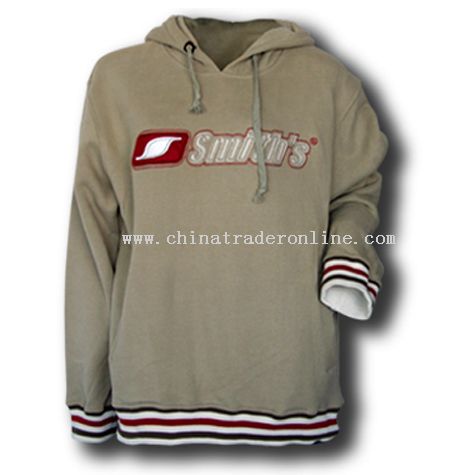 Hoody Sweat Shirt with stripes Cuffs & Bottom