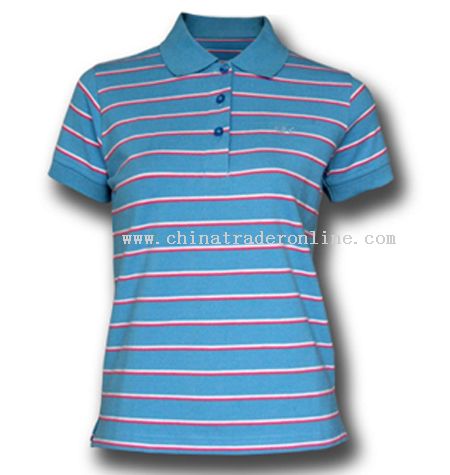 Ladies Cap Sleeves Polo Shirts from China