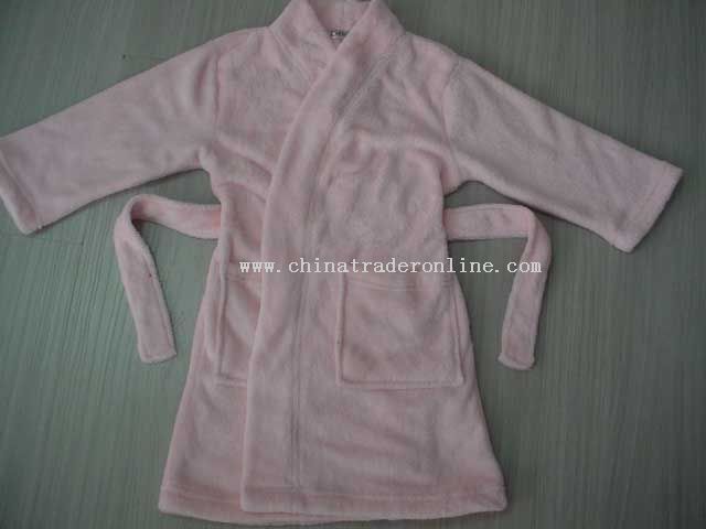 Baby Coral Bathrobe from China