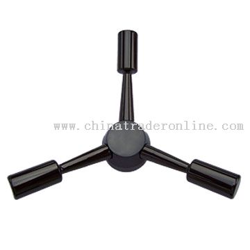 Black Nickel Plated Three Prong Spindle Wheel from China