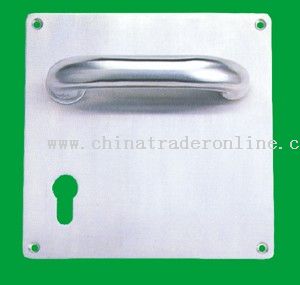 Lever handle with plate stainless steel tube