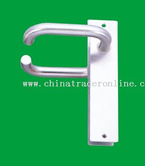 Lever handle with plate stainless steel tube