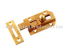 Brass necked flat bolt from China