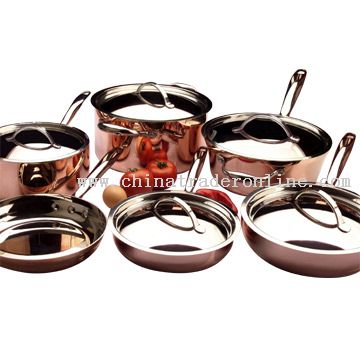 11pc Tri-Ply Cookware Set from China