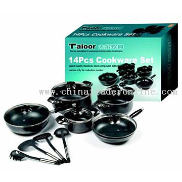 14pcs Non-Stick Cookware Set from China