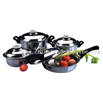 8pc Tri-Ply Cookware Set