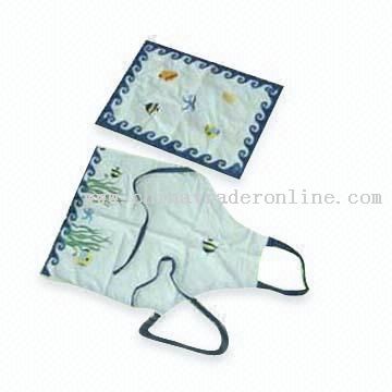 Kitchen Apron on Apron Set Buy Discount Promotional Printed Apron Set Made In China