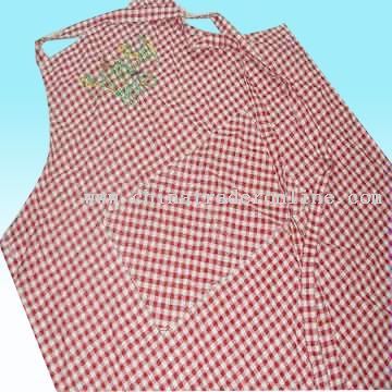 Yarn-dyed Gingham Apron in Checked Design from China