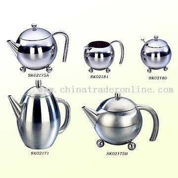 Kettle, Caddy & Cream / Milk Jug from China