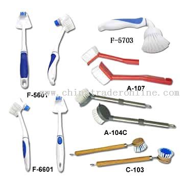 Dishwashing Brushes (TPR Handles) from China