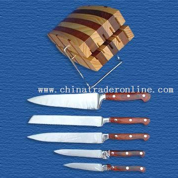 6-Piece Knife Block Set from China