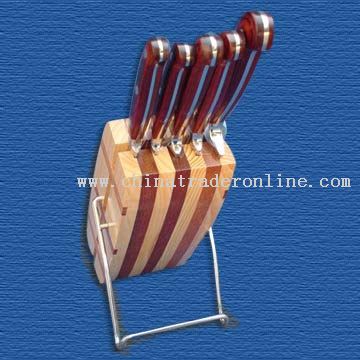 6-Piece Knife Block Set from China