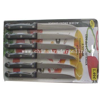 6pc Steak Knife Set from China