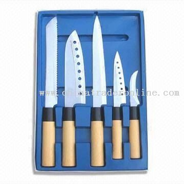 Kitchen Knives with Cleaver and Pairing Knife from China