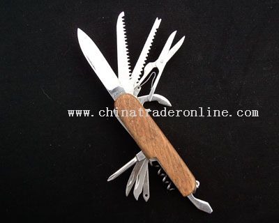 Wooden Handle Multi-functional Kinfe