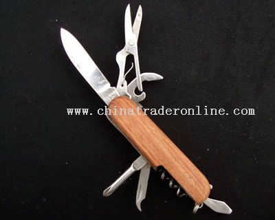 Wooden Handle Multi-functional Kinfe