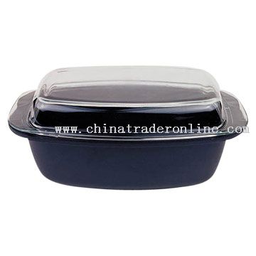 Oval Roaster with Glass Cover from China