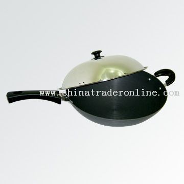 Round-Bottom, Hard-Anodized Wok from China