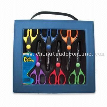 6-piece craft scissors with different cutting designs from China