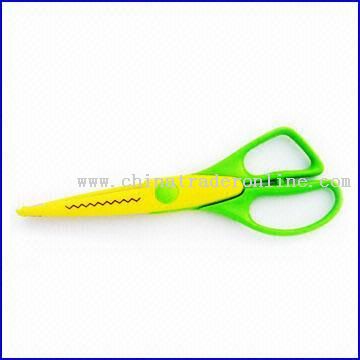 ABS Craft Scissors in Yellow and Green Colors from China