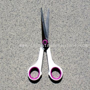 Stainless Steel Scissors with Dual-color Non-slip Handles from China
