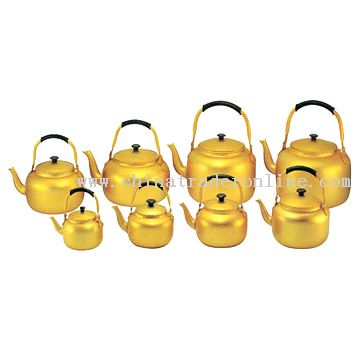 Aluminum Golden Tea Kettles from China