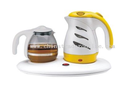 Set of Electric Kettle with Tea Pot and Heat base from China