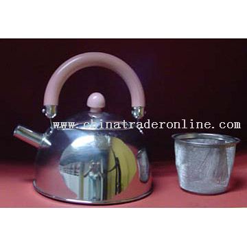 Stainless Steel Tea Pot with a Strainer from China