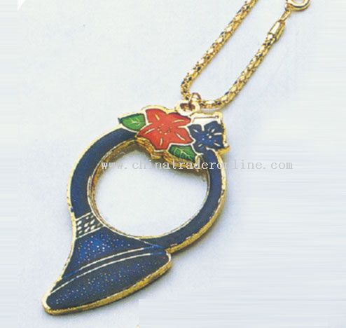 Gold-plating magnifier with chain from China