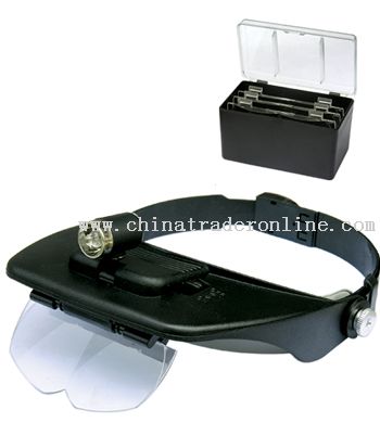 Illuminated head magnifier from China