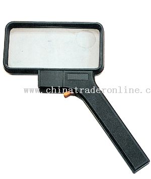 Illuminated rectangle magnifier