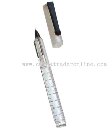 Ruler style magnifier with pen from China