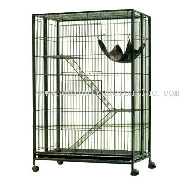 Cat In Kennel. Cat Cage Model No.:CTO9432