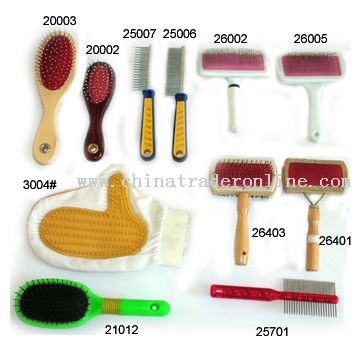 Pet Brush, Comb and Glove