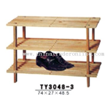 Wooden Shoe Rack