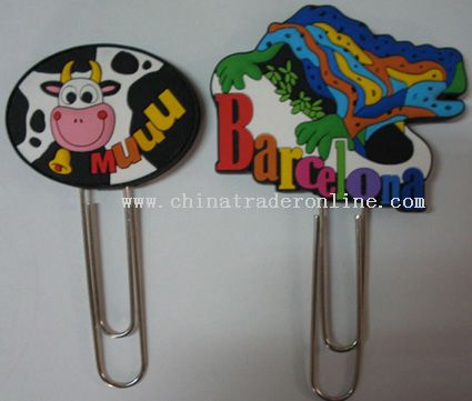 PVC bookmark from China