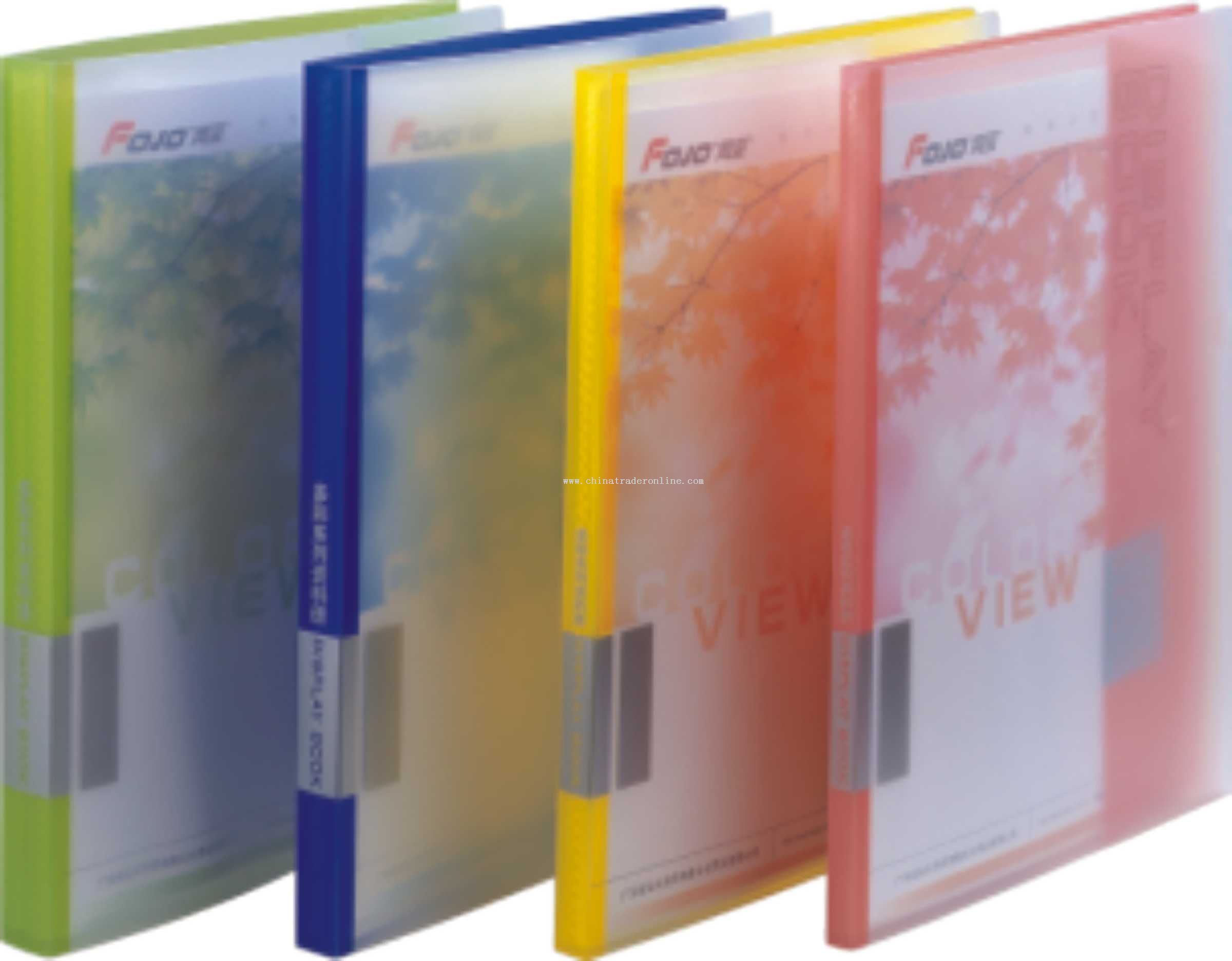 Clear display book(with asort fold) from China