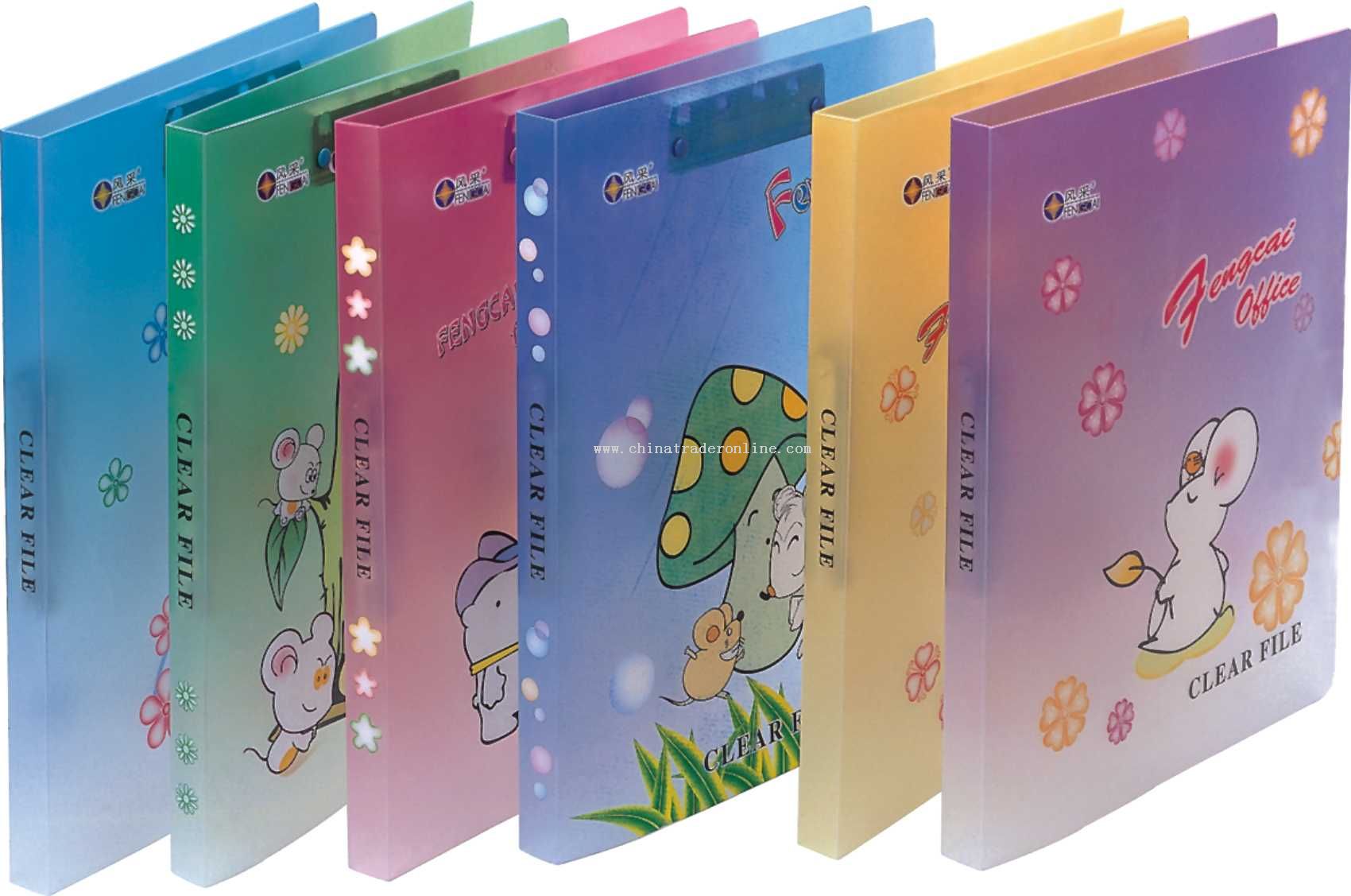 Color printing student cartoon file folder