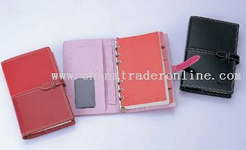 48K 6holes oil leather multifunctional journals from China