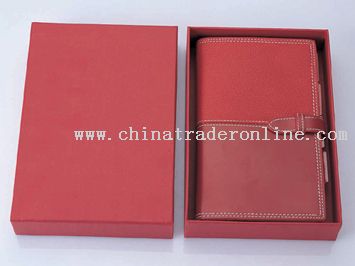 jointing glossy leather notebook sets from China