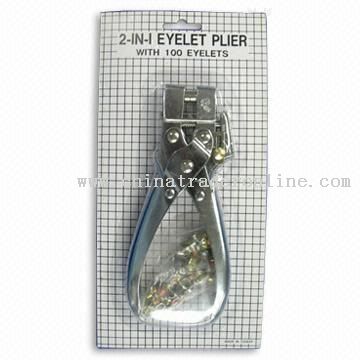 Eyelet pliers with paper hole punch from China