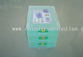 A4 filing cabinet with lock (tall 3-layer) from China