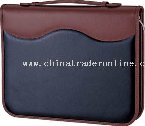 Portfolio with gusseted pocket for documents or brochures from China