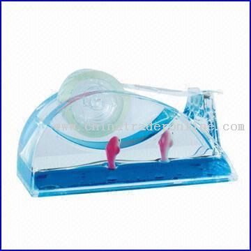 Liquid Acrylic Whale-shaped Tape Dispenser from China